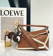 Loewe Puzzle Bag Brown Size 29x12x19CM - 3