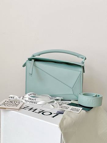 Loewe Puzzle Crossbody Bag Jade Size 24x16x10CM