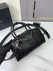 Prada Antique Top Handle Bag Black 24x12.5x7cm - 2