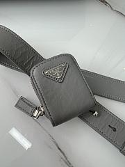Prada Antique Top Handle Bag Grey 24x12.5x7cm - 2