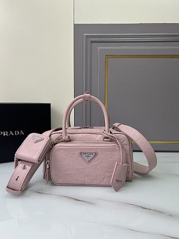 Prada Antique Top Handle Bag Pink 24x12.5x7cm