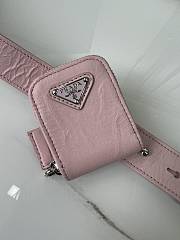 Prada Antique Top Handle Bag Pink 24x12.5x7cm - 6