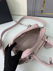Prada Antique Top Handle Bag Pink 24x12.5x7cm - 3