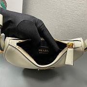Prada Arqué Leather Cognac White 22x18x6CM - 4