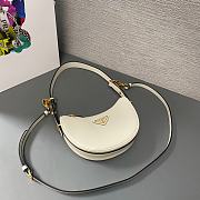 Prada Arqué Leather Cognac White 22x18x6CM - 2