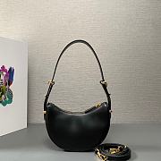 Prada Arqué Leather Cognac Black 22x18x6CM - 3