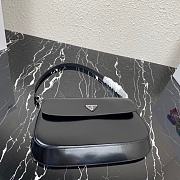 Prada Cleo Brushed Leather Black 31x18x4.5cm - 2