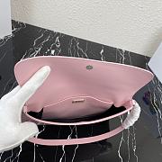 Prada Cleo Brushed Leather Pink 31x18x4.5cm - 3