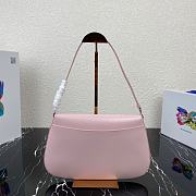 Prada Cleo Brushed Leather Pink 31x18x4.5cm - 4