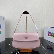 Prada Cleo Brushed Leather Pink 31x18x4.5cm - 2