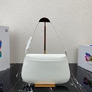 Prada Cleo Brushed Leather White 31x18x4.5cm - 3