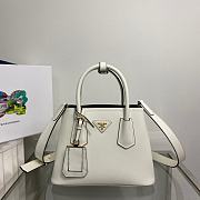 Prada Double Saffiano White Size 26x19x12cm - 5