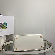 Prada Double Saffiano White Size 26x19x12cm - 4
