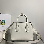 Prada Double Saffiano White Size 26x19x12cm - 2