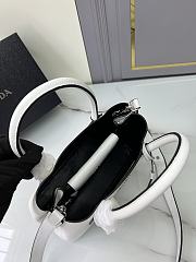Prada Double Saffiano White Leather Tote Bag 25x18x12cm - 5