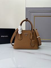 Prada Double Saffiano Brown Leather Tote Bag 25x18x12cm - 1