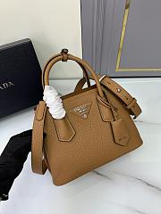 Prada Double Saffiano Brown Leather Tote Bag 25x18x12cm - 5