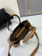 Prada Double Saffiano Brown Leather Tote Bag 25x18x12cm - 3
