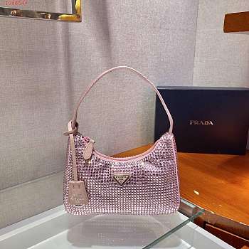 Prada Duchesse and Crystal Pink 22x17x6cm