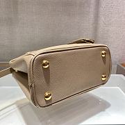 Prada Galleria Saffiano Beige Leather Micro 20x15x9cm - 2
