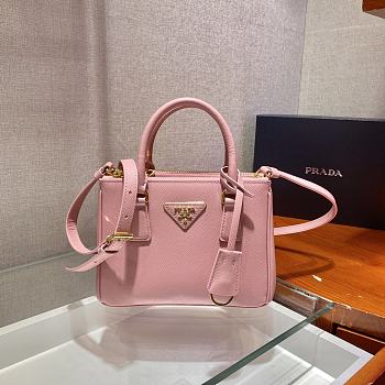 Prada Galleria Saffiano Pink Leather Micro 20x15x9cm