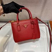 Prada Galleria Saffiano Red Leather Micro 20x15x9cm - 3