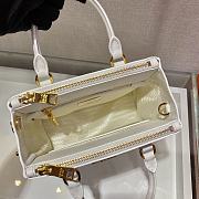 Prada Galleria Saffiano White Leather Micro 20x15x9cm - 3