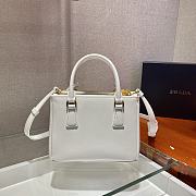 Prada Galleria Saffiano White Leather Micro 20x15x9cm - 6
