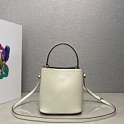 Prada Panier Saffiano Leather Bag White 15x16x9.5cm - 2