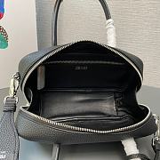 Prada Pattern Hand Bag Black 24x12x8.5cm - 3