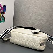 Prada Pattern Hand Bag White 24x12x8.5cm - 3