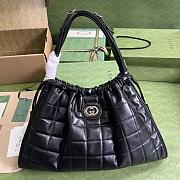 GG Deco Tote Bag Black Size 43x28x8CM - 5