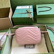 GG MARMONT MINI PINK BAG 634936 Size 18x12x6CM - 2