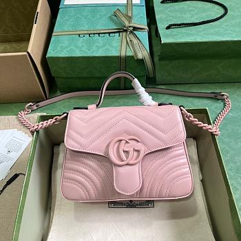 GG MARMONT MINI PINK BAG 702563 Size 15x21x8CM