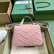 GG MARMONT MINI PINK BAG 702563 Size 15x21x8CM - 3