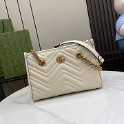 GG MARMONT SMALL TOTE WHITE Size 26x18x12CM - 4