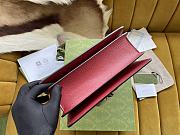 Gucci Bag in Red with Bee-Lock Monogram Size 25x17x13CM - 6