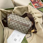 Gucci Belt Bag GG Supreme Ebony Size 24x13x5CM - 5