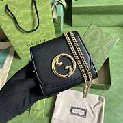 Gucci Blondie Card Case Black Size 12.5x11x2.5CM - 5