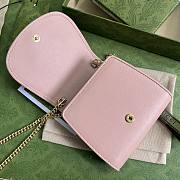 Gucci Blondie Card Case Pink Size 12.5x11x2.5CM - 2