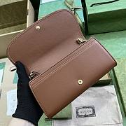Gucci Blondie Continental Chain Brown Size 21x10.5CM - 2