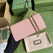 Gucci Blondie Continental Chain Pink Size 21x10.5CM - 4