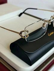 Cartier CT0281 Rectangular Rimless Glasses Gold - 4
