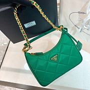 Prada Re-Edition 1995 Green Bag 22x18x6cm - 3