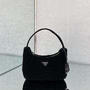 Prada Re-Edition 2000 Black Wool 22x12x6cm - 4
