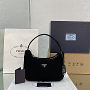 Prada Re-Edition 2000 Black Wool 22x12x6cm - 3