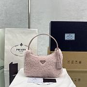 Prada Re-Edition 2000 Pink Wool 22x12x6cm - 4