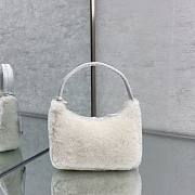Prada Re-Edition 2000 White Wool 22x12x6cm - 2