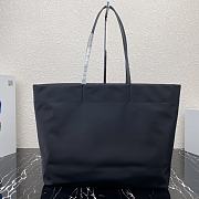 Prada Tessuto Tote Bag Black Cloth Nylon 40×34×16cm - 5