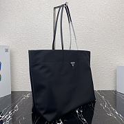 Prada Tessuto Tote Bag Black Cloth Nylon 40×34×16cm - 3